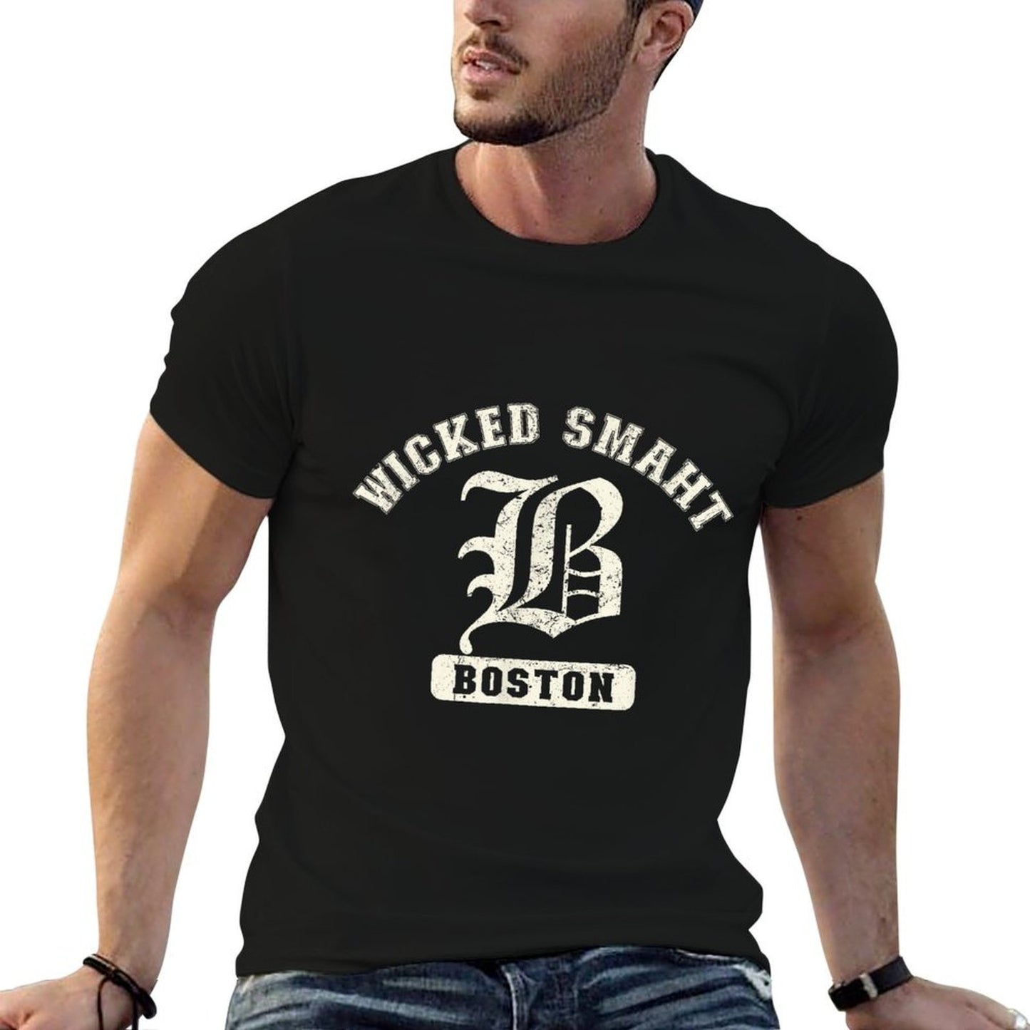 Funny Wicked Smaht Boston Massachusetts  Quick-drying T-Shirt