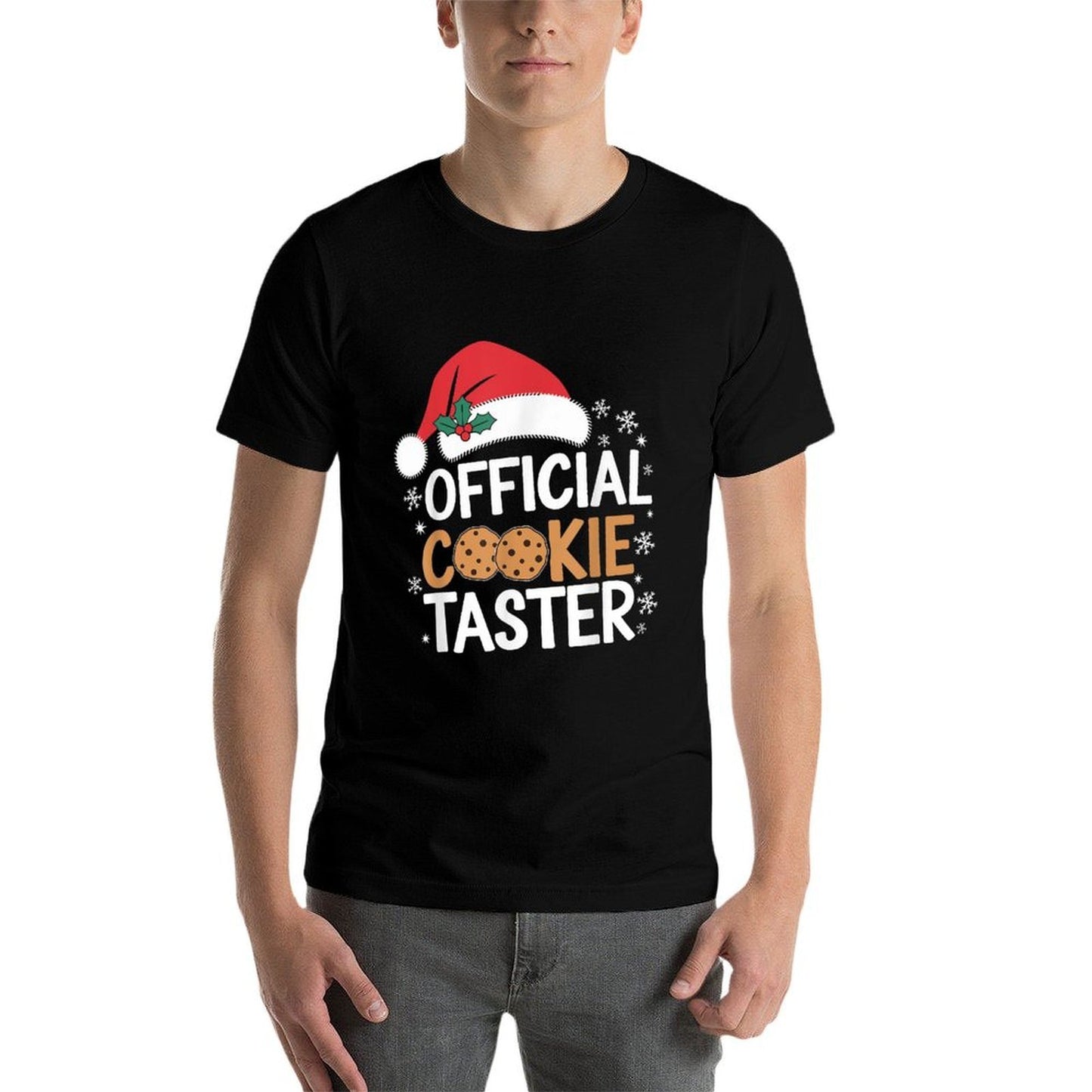 Official Cookie Tester Funny Christmas Taster Baking Crew  Summer-ready Fabric T-Shirt