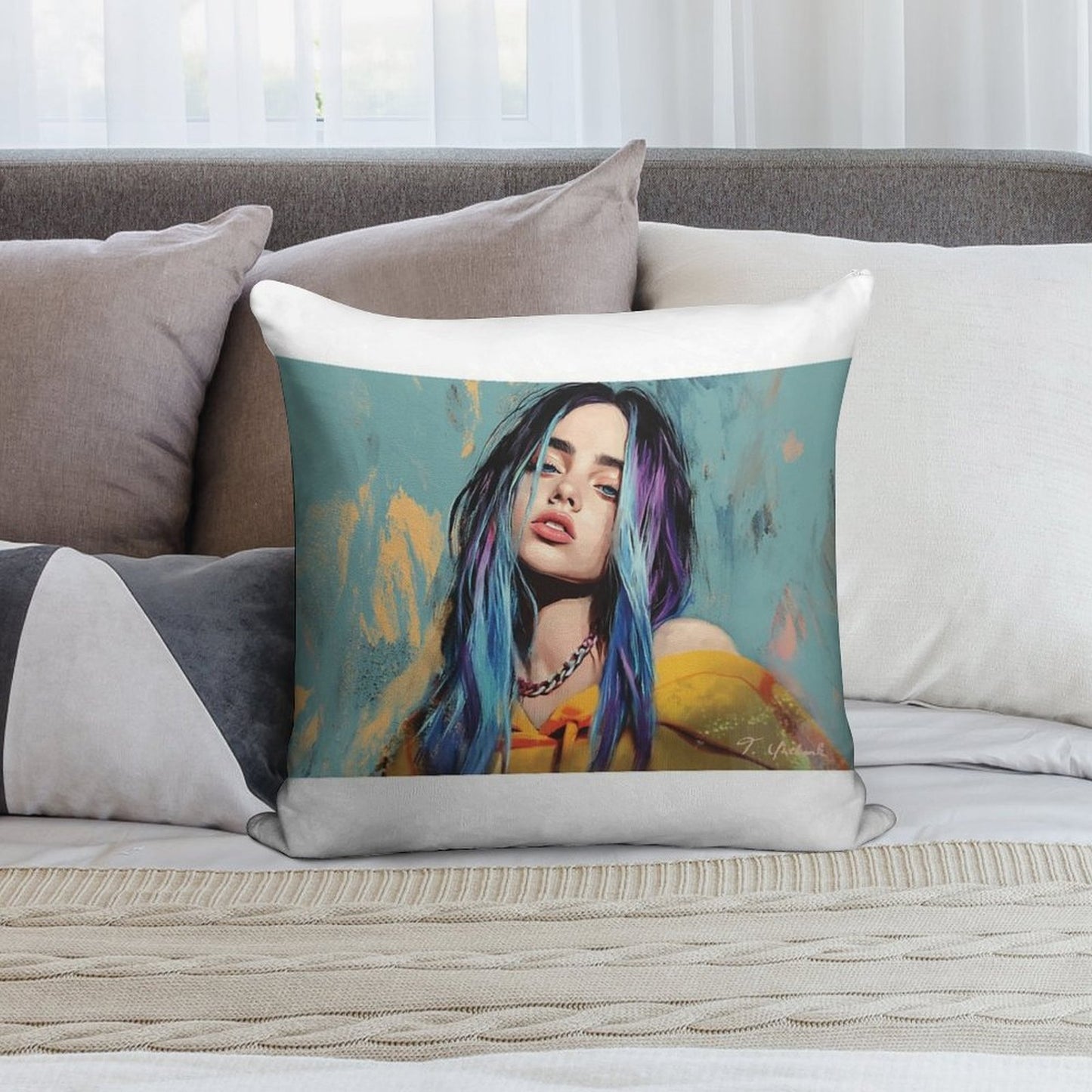 B. Eilish Soft Style Accent Throw Pillow