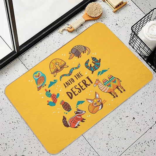 Desert Animals  Fade-Resistant Bath Mat