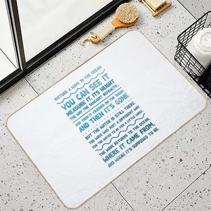 The Good Place - Picture A Wave  Easy Maintenance Bath Mat
