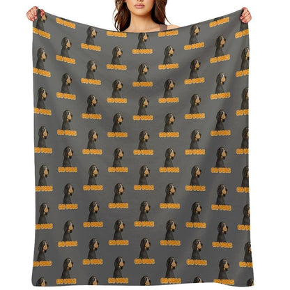 Smokey Dog Drawing Quick-dry Throw Blanket