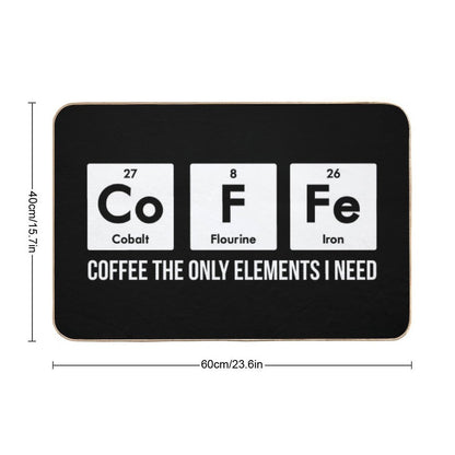 Chemistry Periodic Table Chemistry Coffee Elements Gift  Stain-Proof Bath Mat