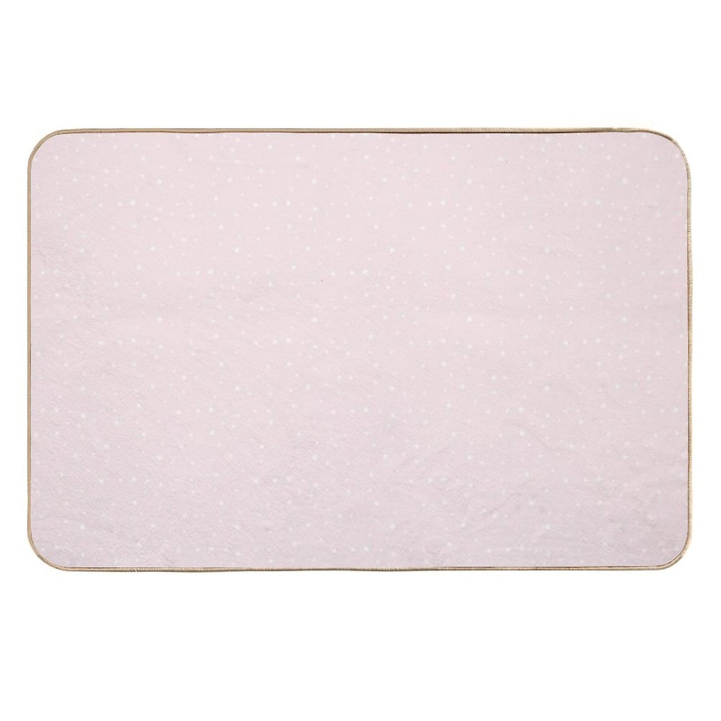 Pink And White Stars  Eco-Friendly Bath Mat
