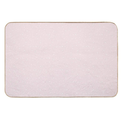Pink And White Stars  Eco-Friendly Bath Mat