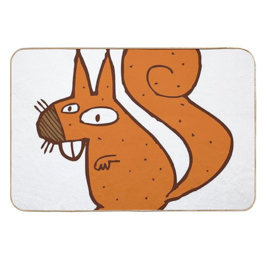 Cute Cartoon Squirrel  Odorless Bath Mat
