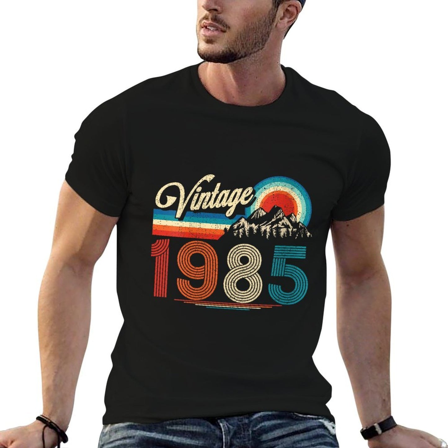 Womens Vintage Born In 1985 Retro 40th Birthday Gifts 40 Years Old  Classic T-Shirt