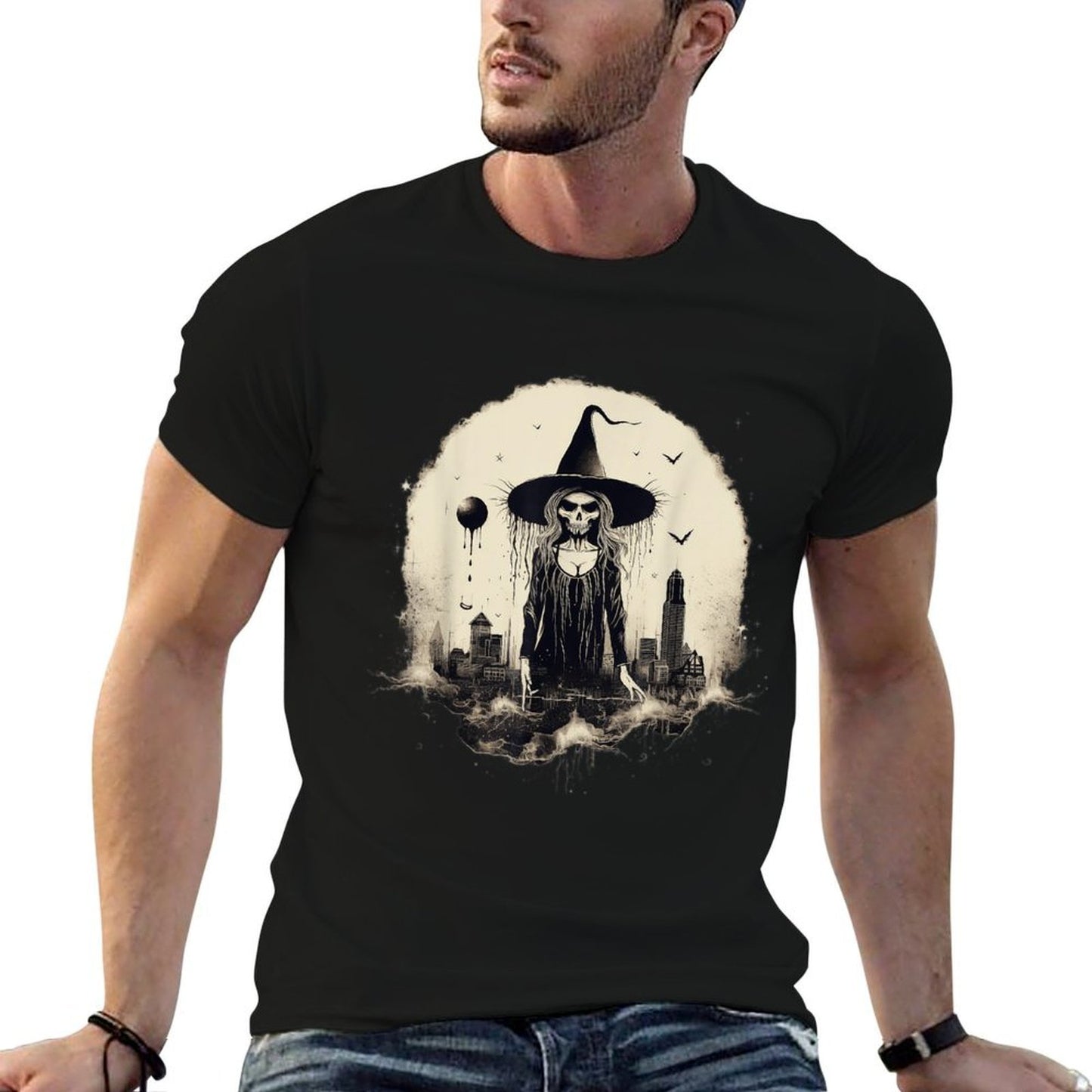 Minimalist Witch for Men Women Comfortable T-Shirt