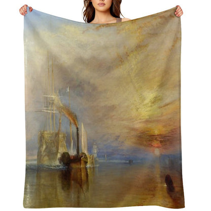 The Fighting Temeraire by J. M. W. Turner Compact Throw Blanket