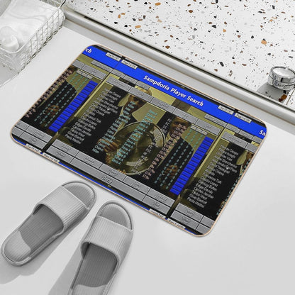 Old School Champ Man  Fade-Resistant Bath Mat