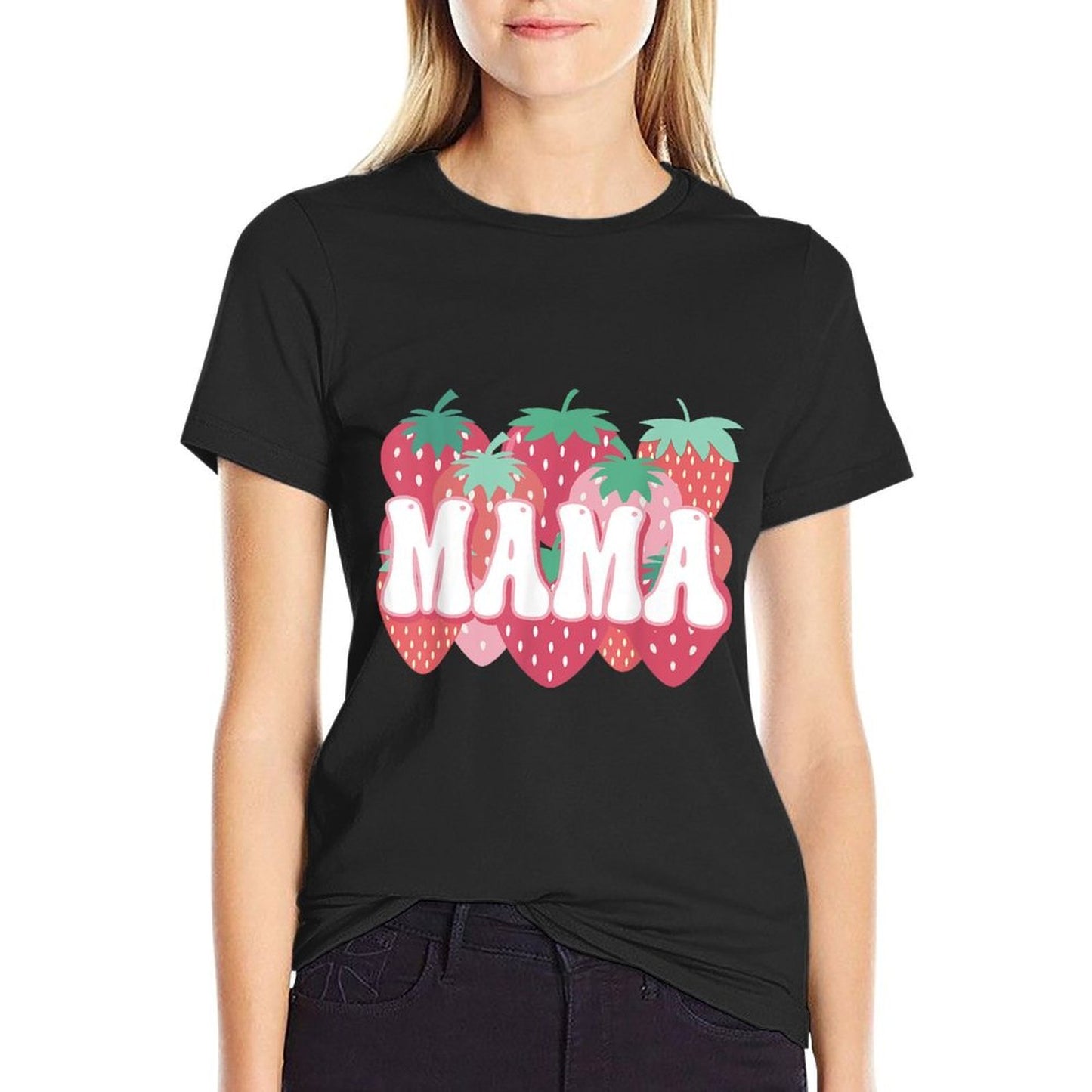 Mama Of The Berry First Birthday Strawberry Family Matching  Breathable T-Shirt