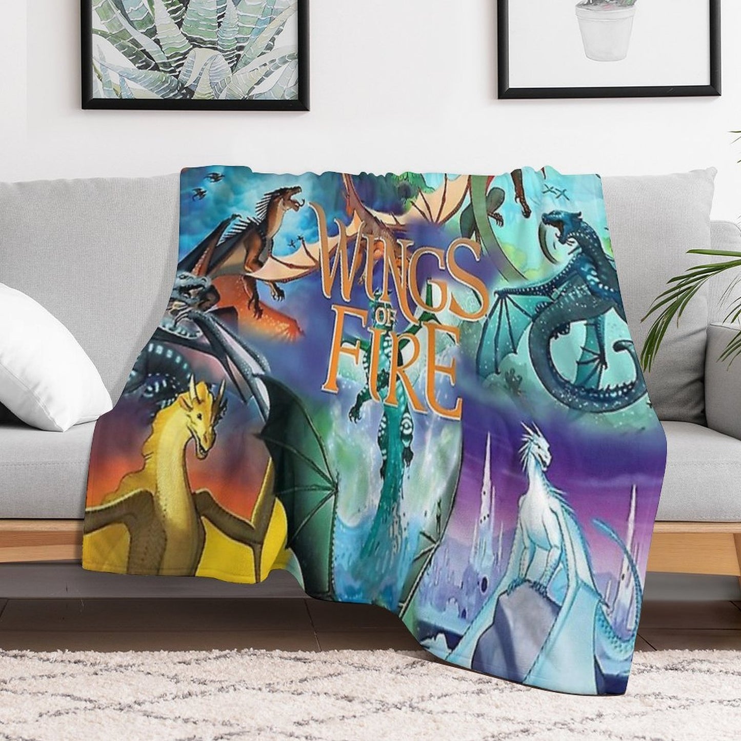 Wings of Fire All Dragon Series Gift-ready Throw Blanket