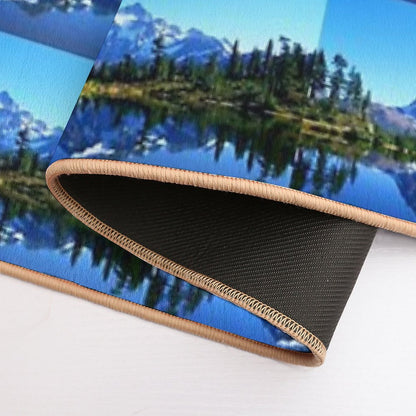 Mount Shuksan And Picture Lake in The Fall  Slip-Resistant Bath Mat