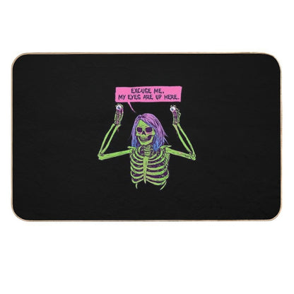 My Eyes Are Up Here  Pet-Safe Bath Mat