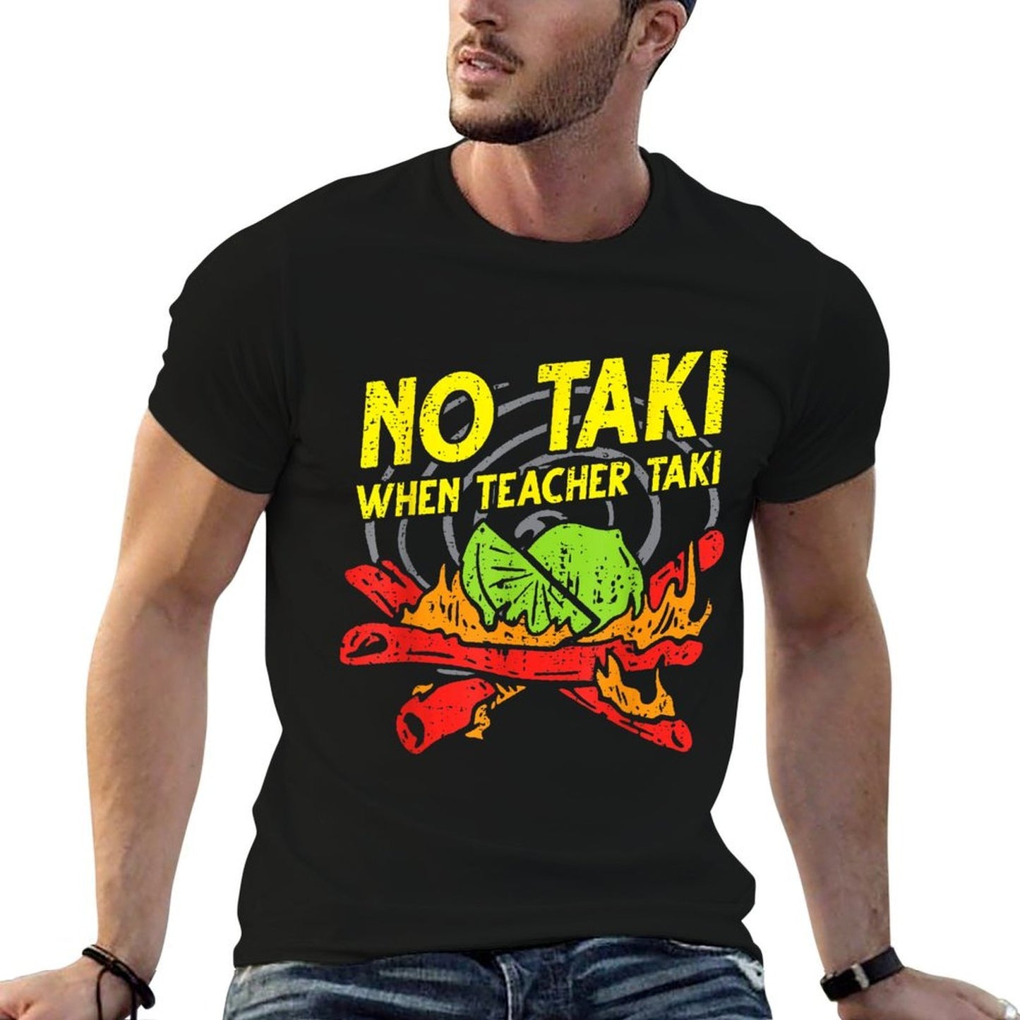 No Taki When Teacher Taki Funny Education Classroom Teacher for Men Women Girls Kids  Lightweight T-Shirt