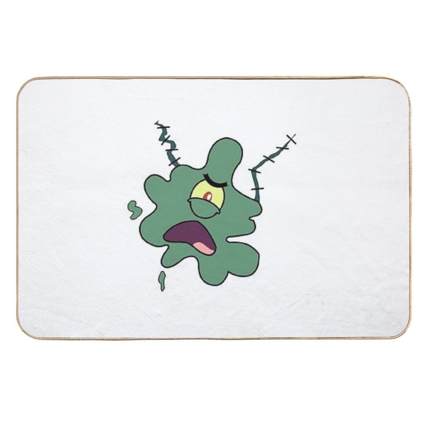Squished Plankton  Stain-Proof Bath Mat