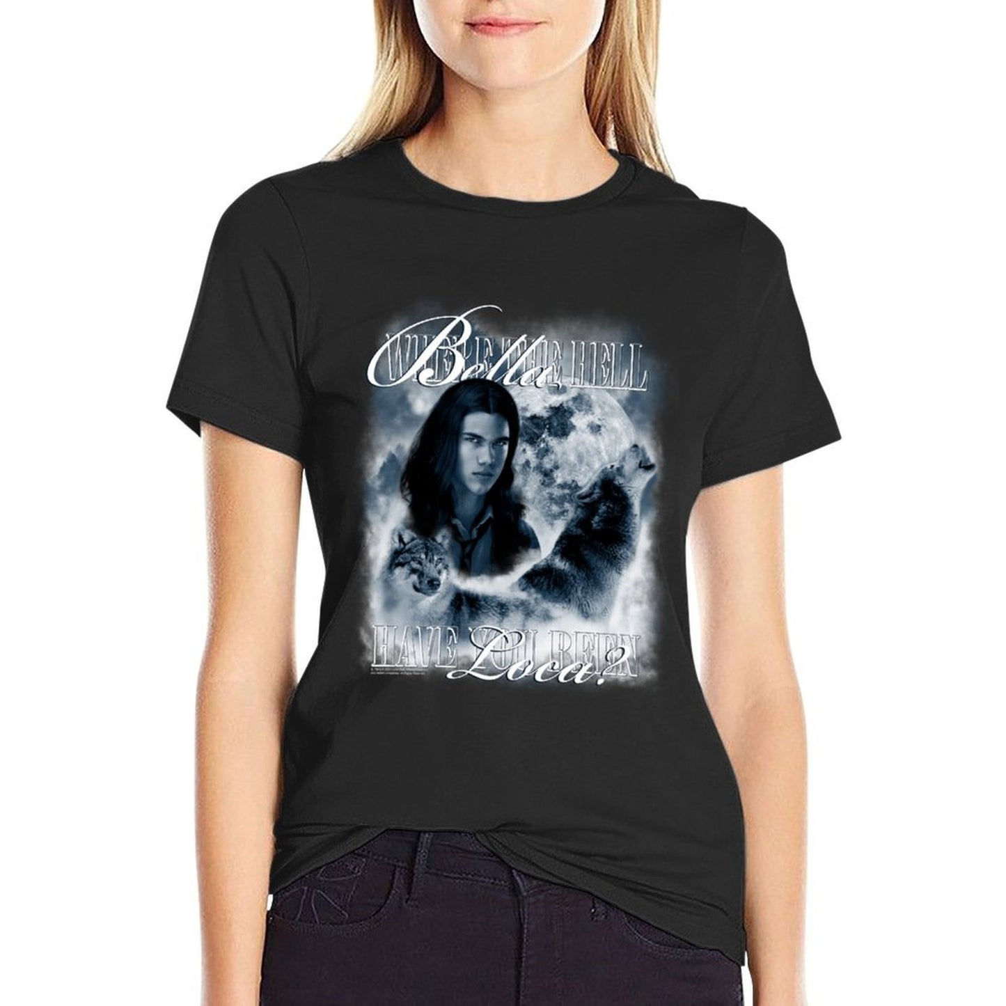 Twilight Saga Retro Jacob Wolf Moon Loca Movie  Odor-resistant T-Shirt