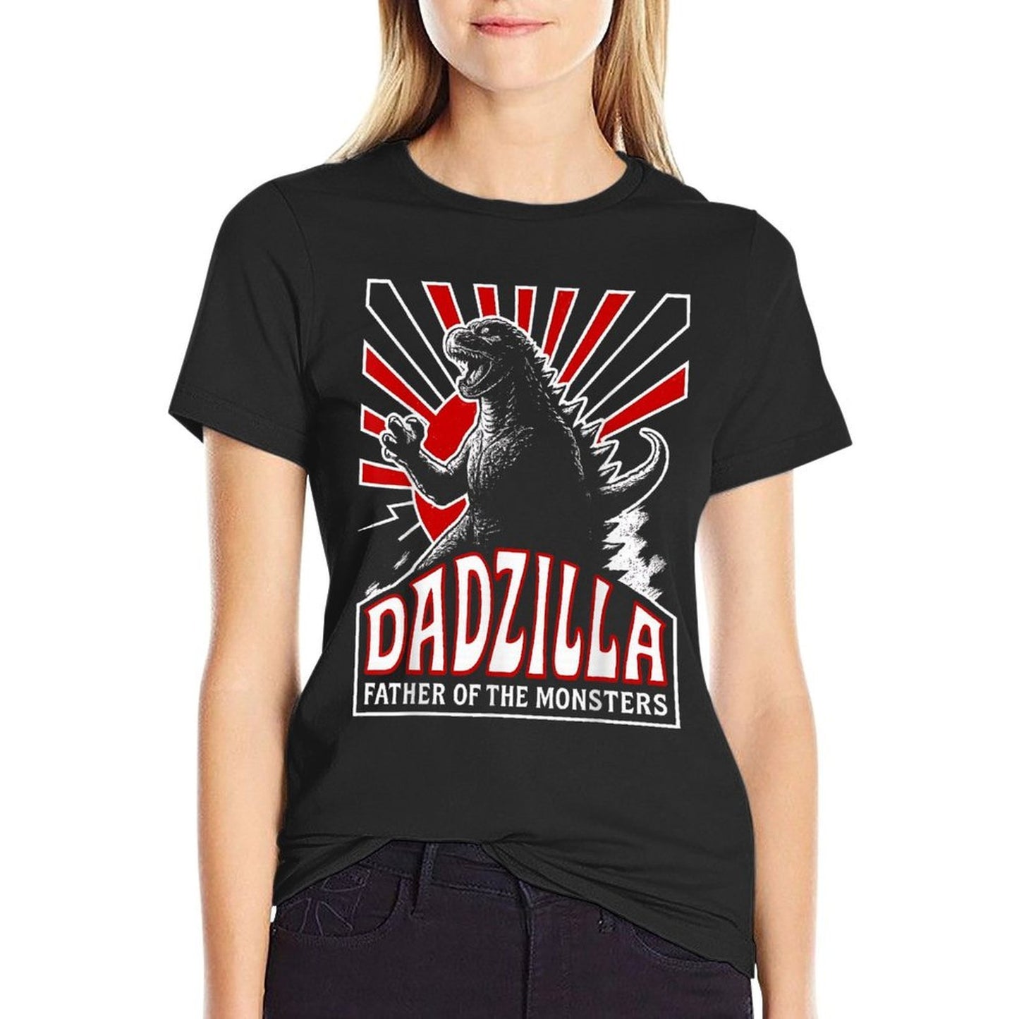 Vintage Dadzilla Father Of The Monsters Mens Fathers Day  Easy-care T-Shirt