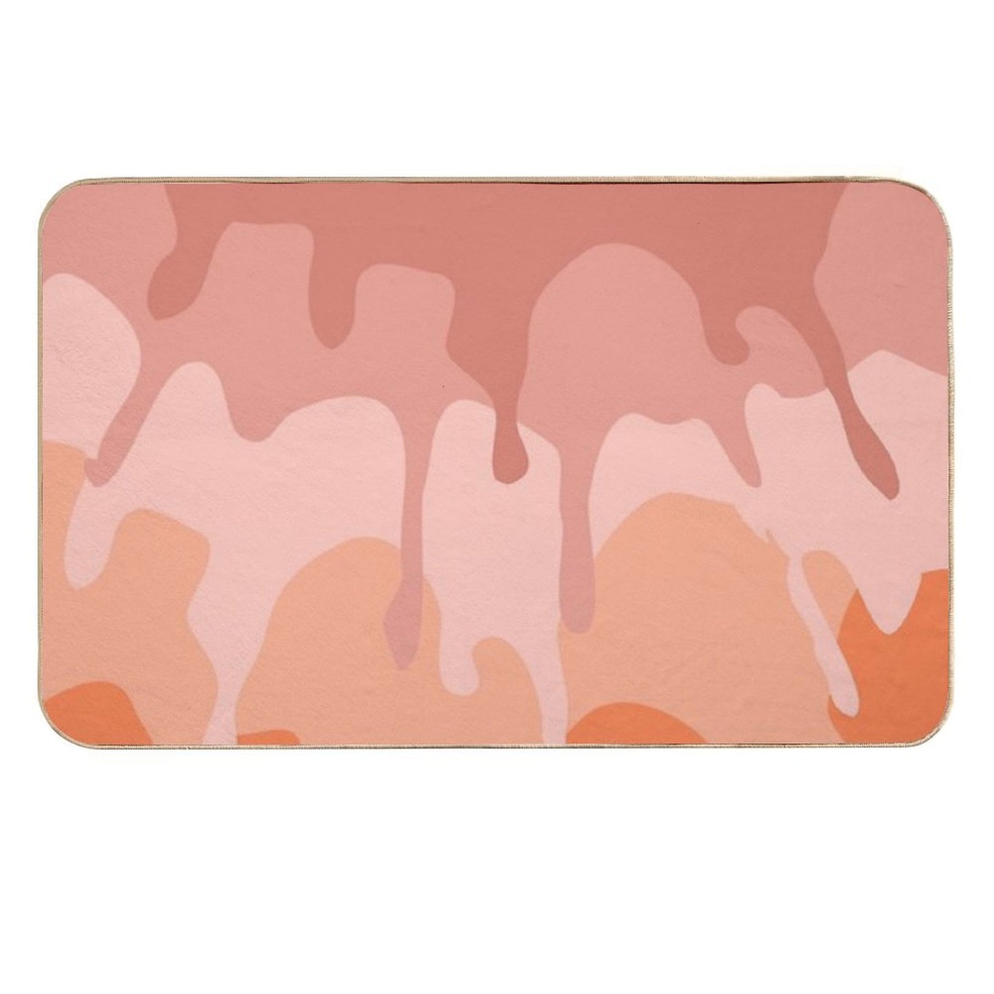 Pink And Orange Splatters  Slip-Resistant Bath Mat