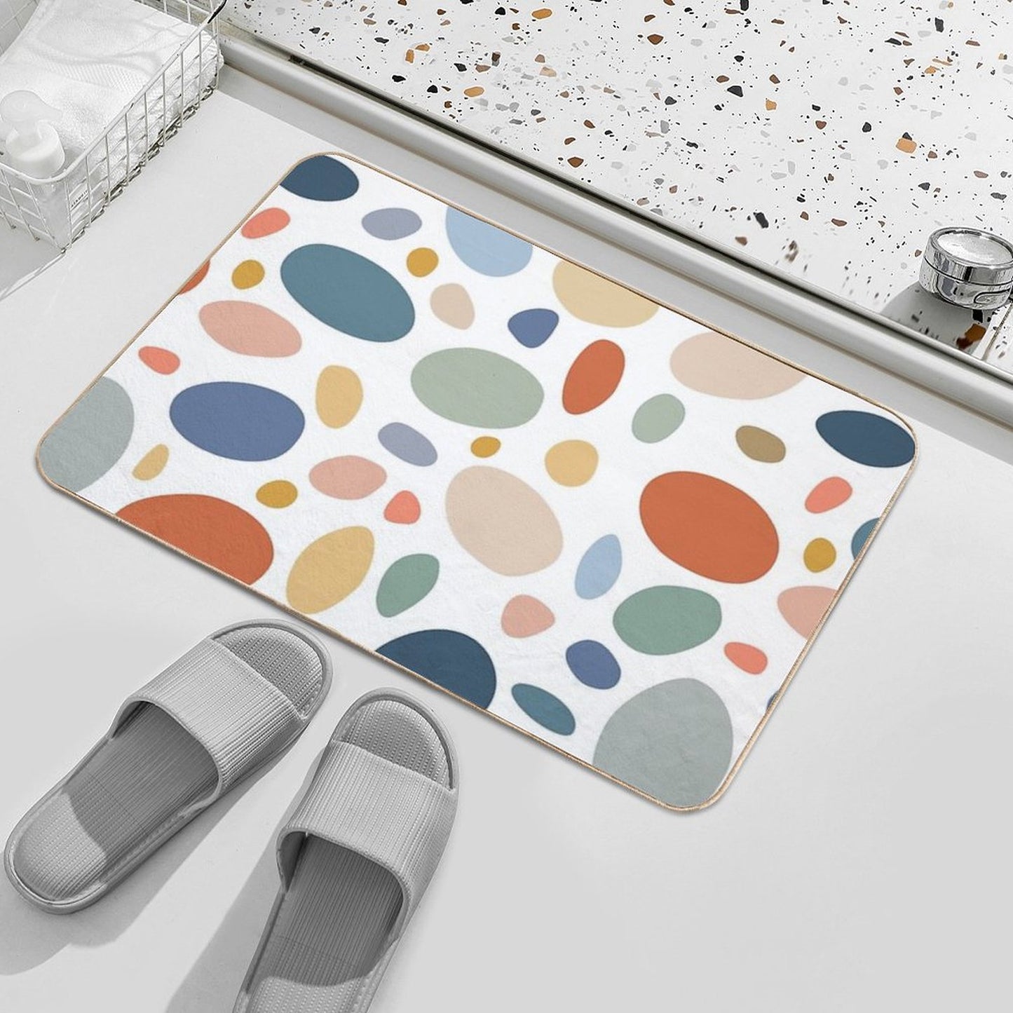 Pebble Palette  Dirt-Trapping Bath Mat