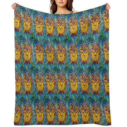 Leo Mirrors Velvety-soft Throw Blanket