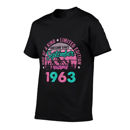 60 Years Old Awesome Since September 1963 60Th Birthday  Classic T-Shirt