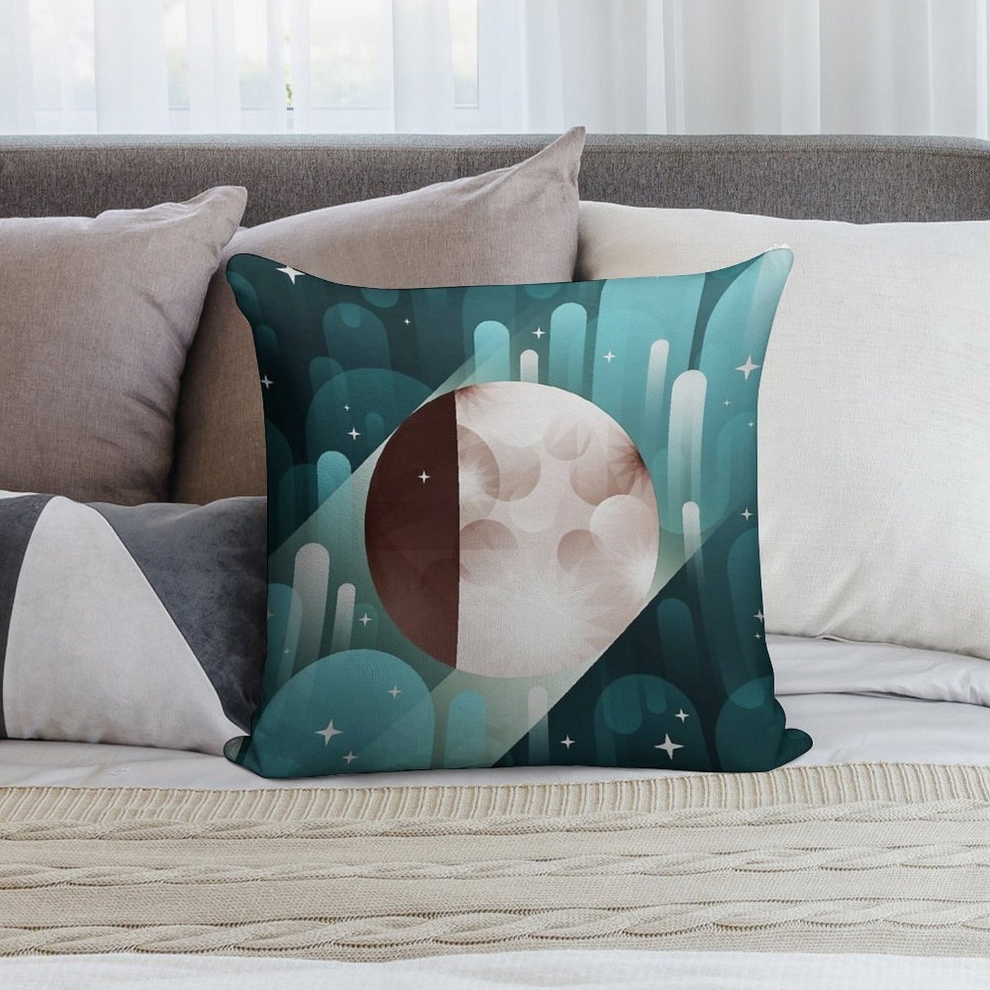 Fly Me to The Moon Soft Gift Ready Throw Pillow