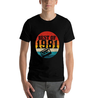 Womens Best Of 1981 40th Birthday Gift Vintage Cassette Tape Funny  Odor-resistant T-Shirt