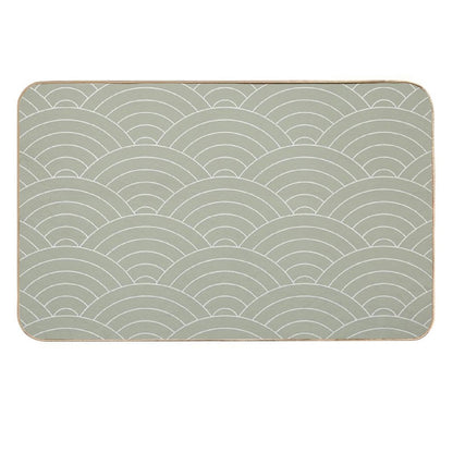 Waves (Linen Sage)  High-Traffic Bath Mat