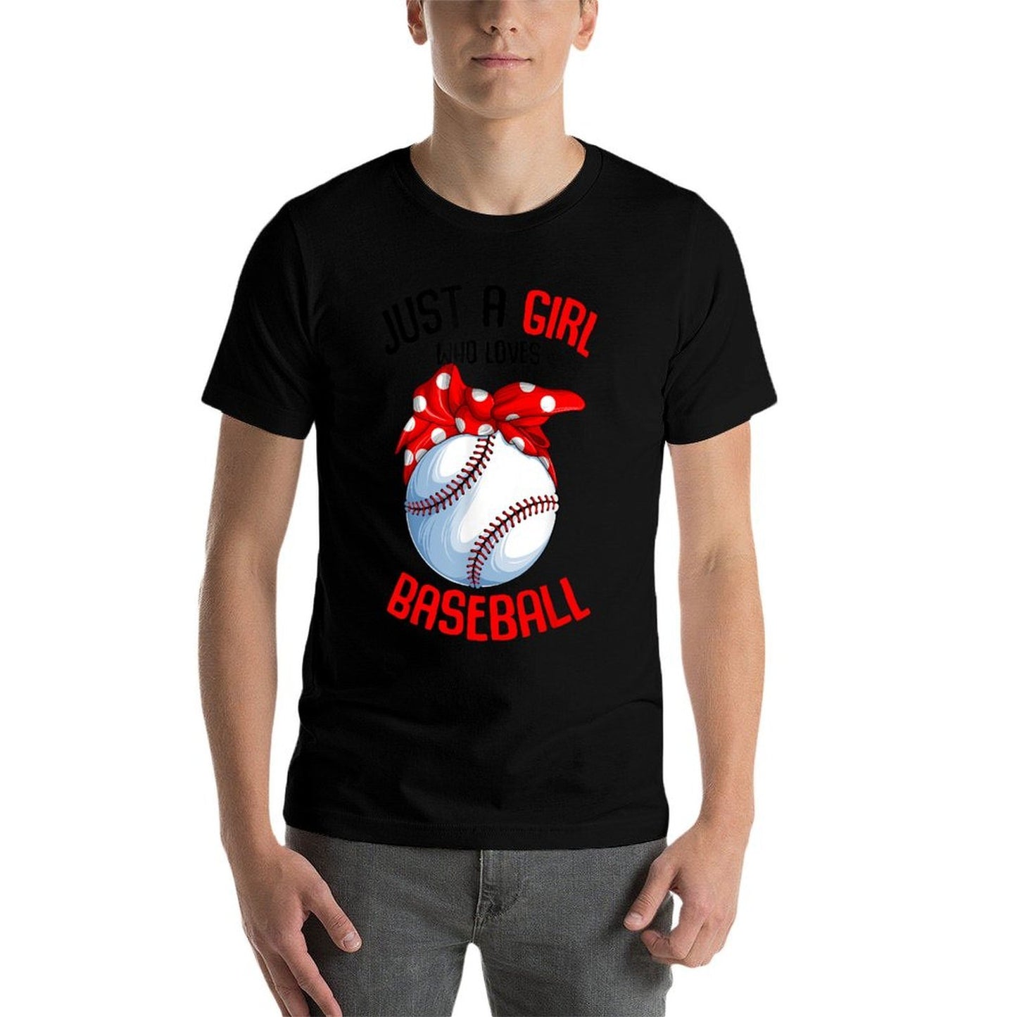 Just A Girl Who Loves Baseball  Affordable Price T-Shirt