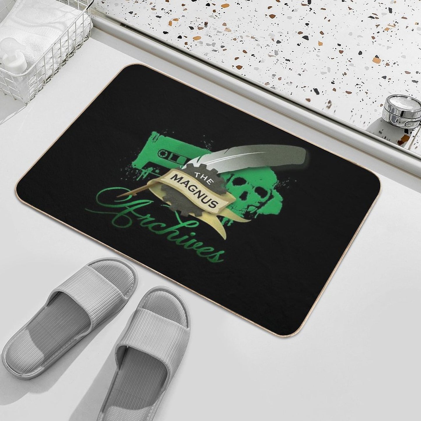 The Magnus Archives Logo  Slip-Resistant Bath Mat