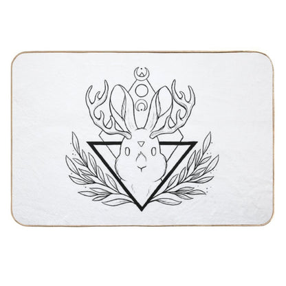 Lunar Rabbit  Jackalope  Nikury  Easy To Clean Bath Mat
