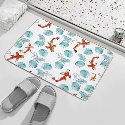 Waterlily Koi  Versatile Bath Mat
