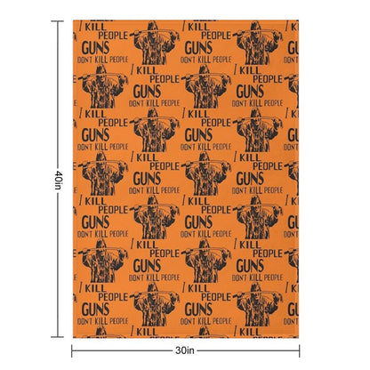 Guns Don't Kill People, I Kill People  Mr. Larson Happy Gilmore Quick-dry Throw Blanket