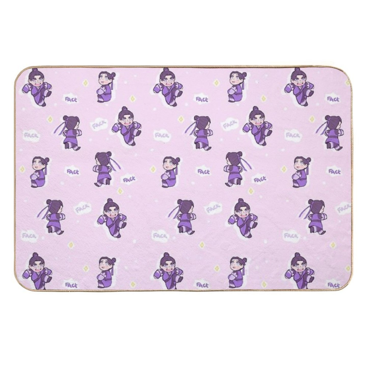 Angry Little Grape  Dirt-Trapping Bath Mat