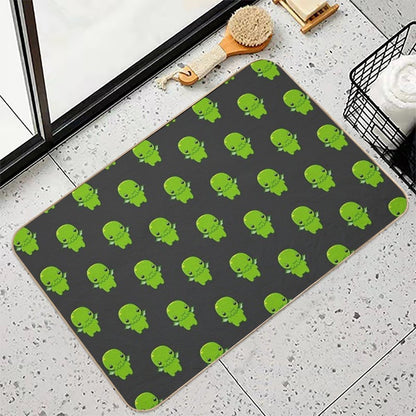 Chibi Cthulhu - The Green Monster  Pet-Safe Bath Mat