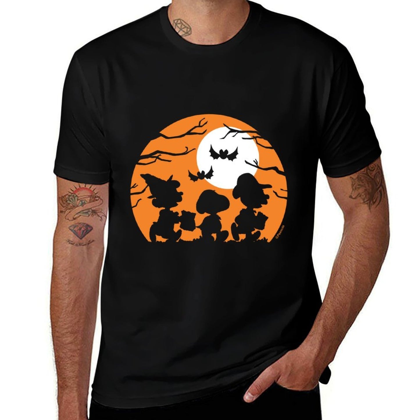 Peanuts - Halloween - Trick Or Treat Silhouettes  Vintage-inspired T-Shirt