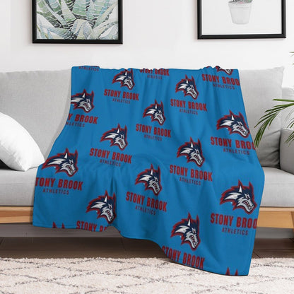 Stony Brook Seawolves Machine-washable Throw Blanket