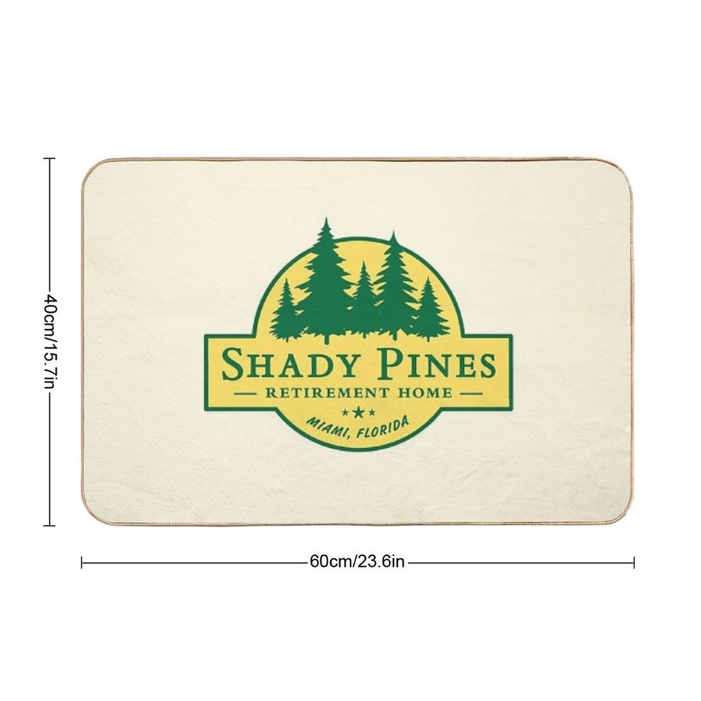 Shady Pines Retirement Home – The Golden Girls  Repositionable Bath Mat