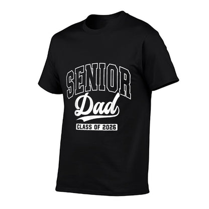 Proud Senior Dad Class Of 2026 Graduation 2026 Senior Dad 26  Summer-ready Fabric T-Shirt