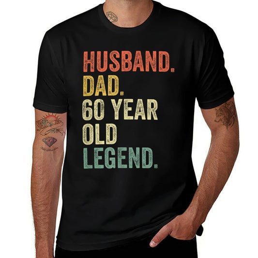 Funny 60th Birthdays For Men Gifts Vintage Dad 1960  Moisture-wicking T-Shirt