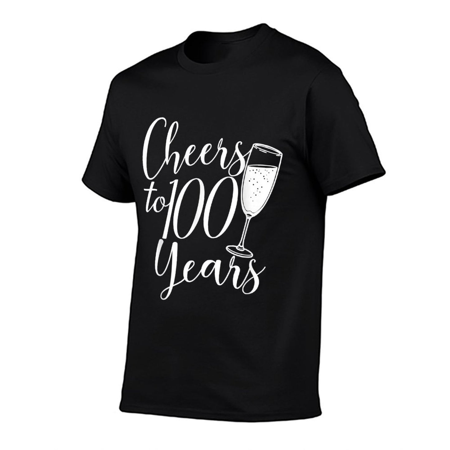 Cheers To 100 Years Anniversary For Women Her 100th Birthday  Easy-care T-Shirt