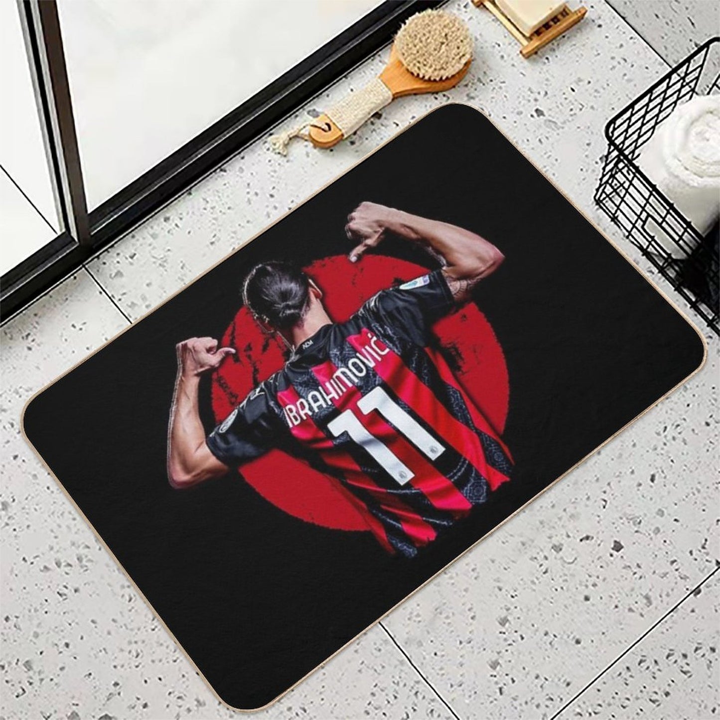 Zlatan Ibrahimovic Ac Milan Durable Bath Mat