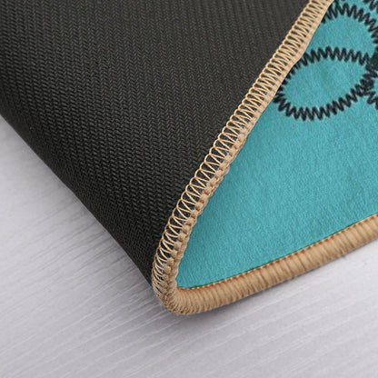 Unravel (in Blue)  Non-Slip Bath Mat