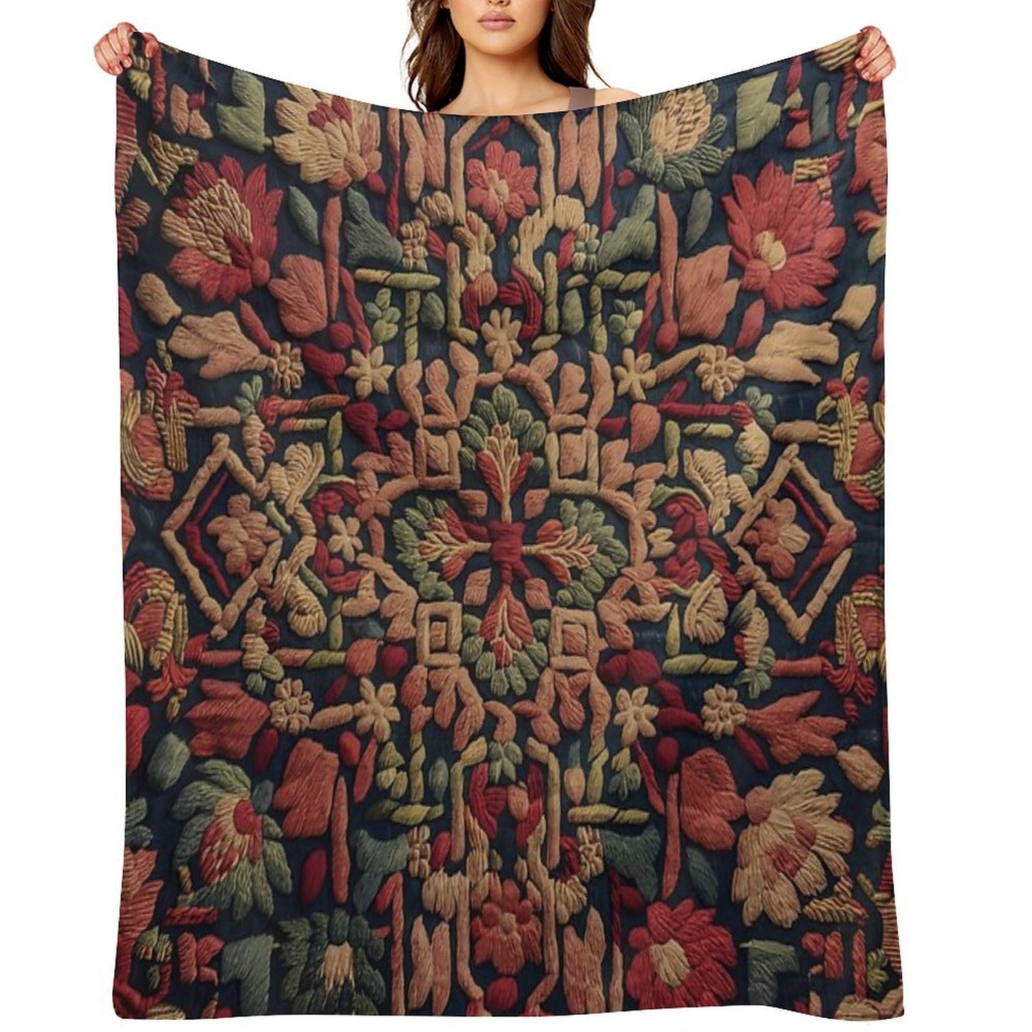 Weird Pattern Travel-friendly Throw Blanket
