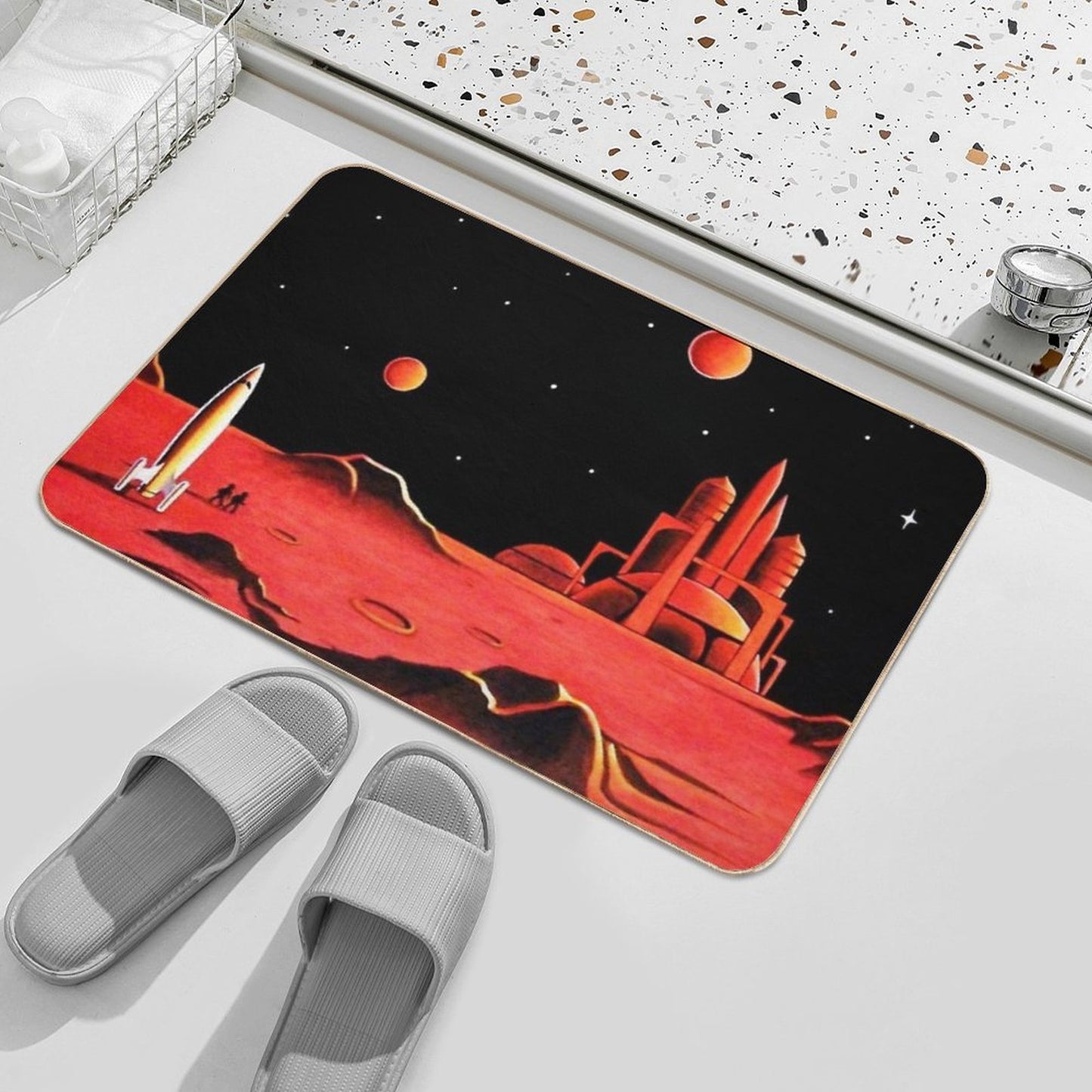 CITY ON MARS  High-Traffic Bath Mat