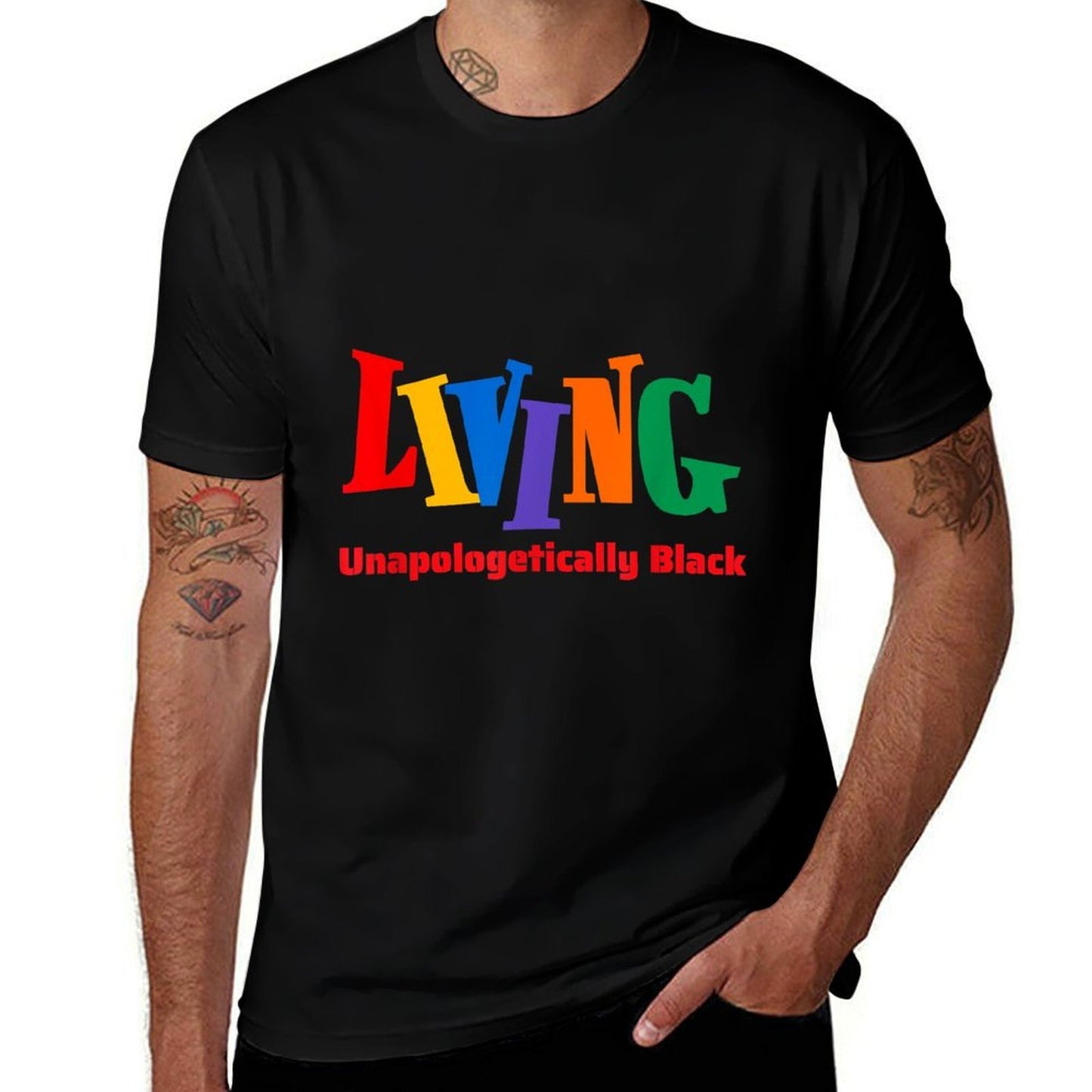 Living Unapologetically Black Fun Black Culture Pride  Soft T-Shirt