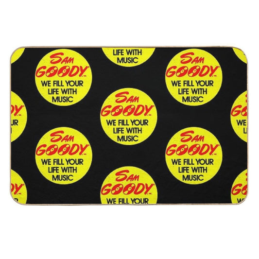 Sam Goody (We Fill Your Life With Music) [Destressed] - Defunct Logo Series (Record Store)  Anti-Trip Bath Mat