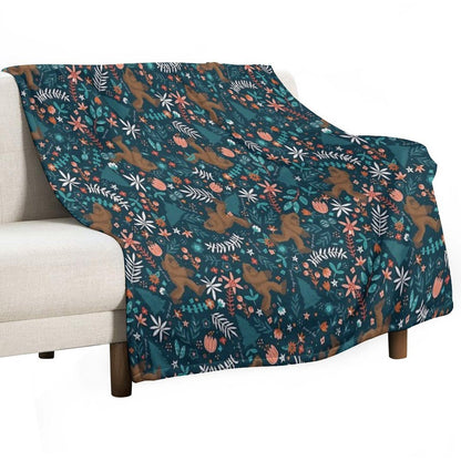 Bigfoot Keep It Weird Wrinkle-free Throw Blanket