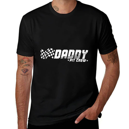 Daddy Pit Crew Race Car Birthday Family Racing  Moisture-wicking T-Shirt